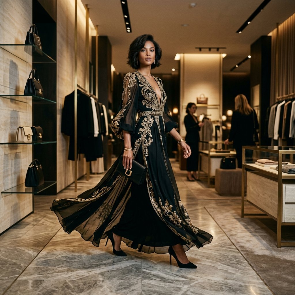 Luxury retail campaign background